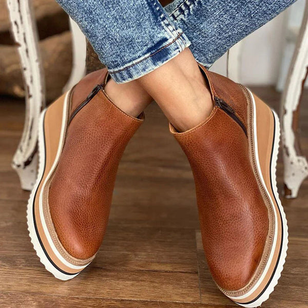 Cleona | Waterproof Side Zip Ankle Boots