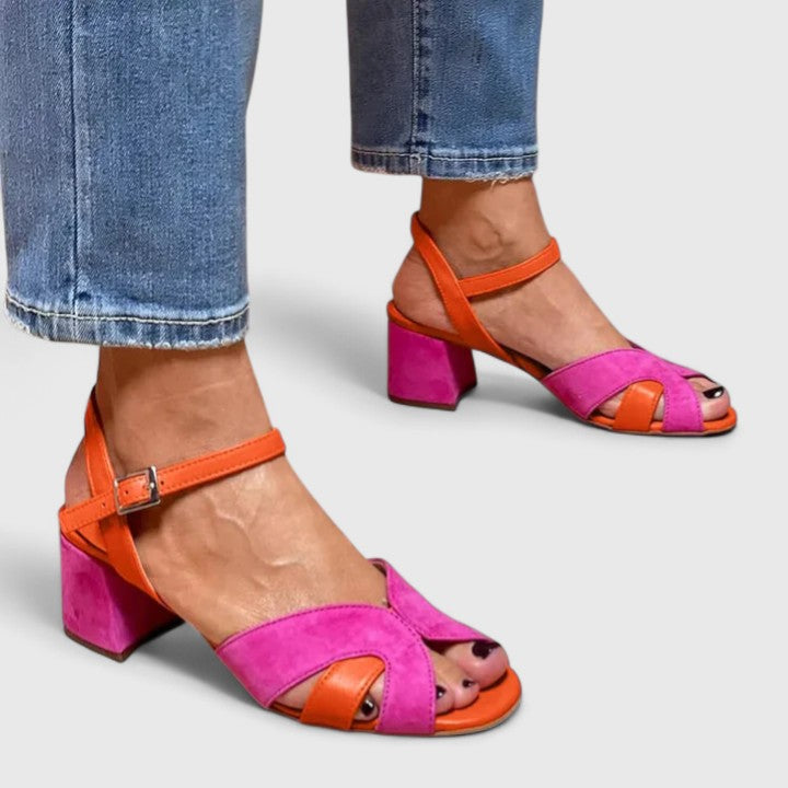 Clara | Wedge Heel Adjustable Ankle Strap Sandals