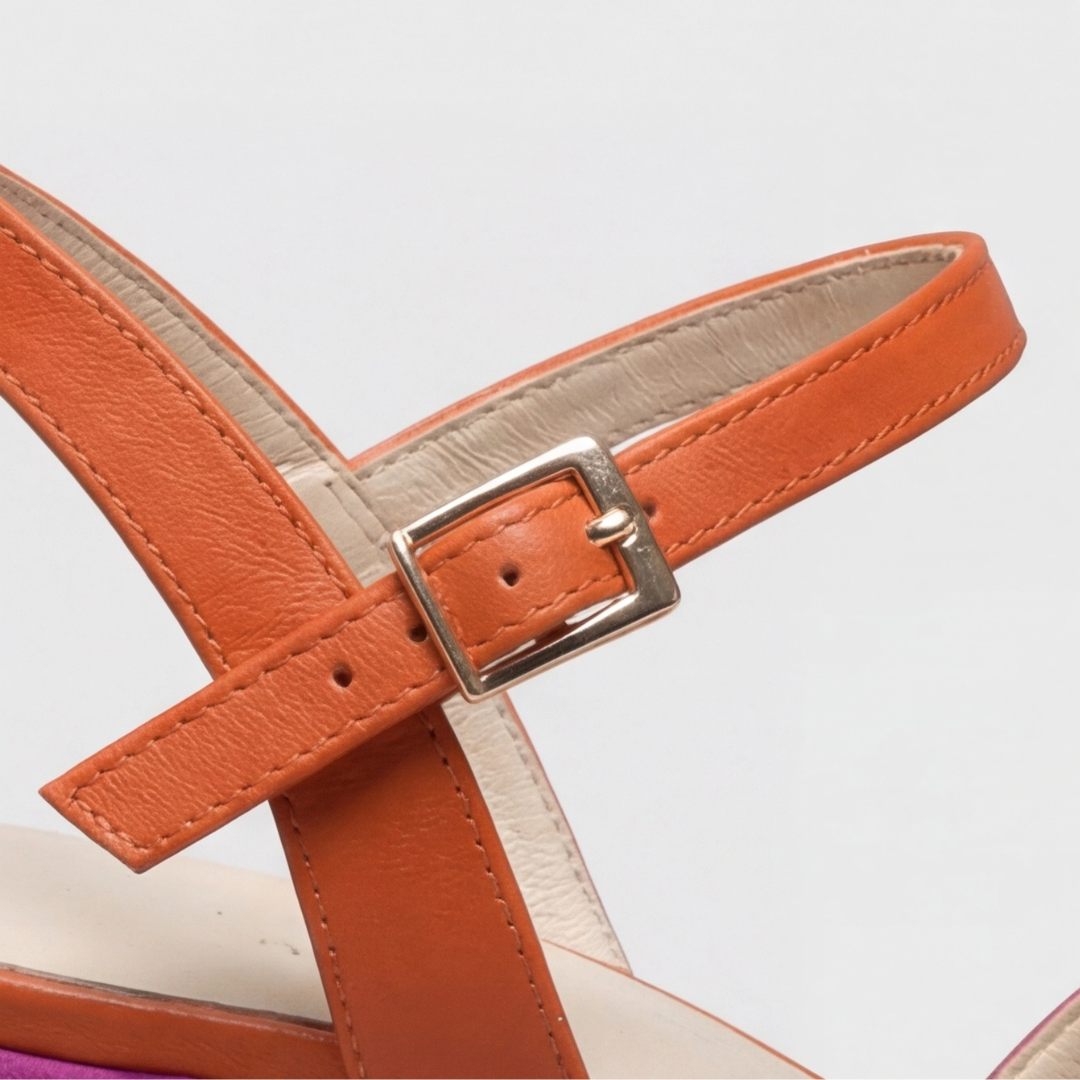 Clara | Wedge Heel Adjustable Ankle Strap Sandals