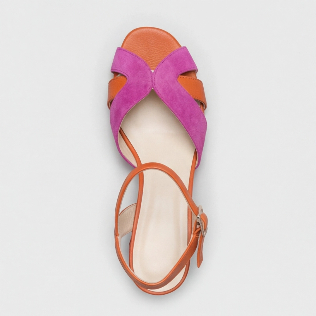 Clara | Wedge Heel Adjustable Ankle Strap Sandals