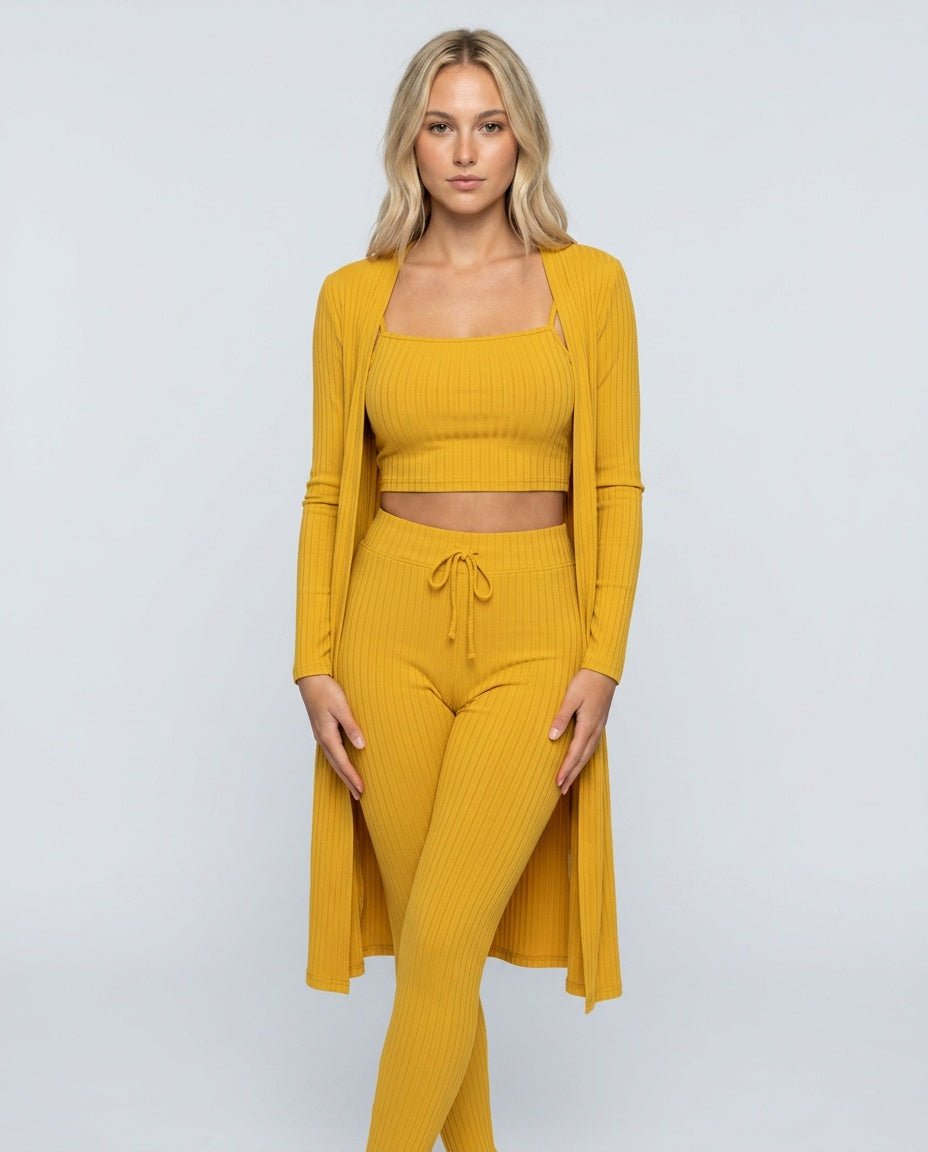 Arielle | Relaxed-Fit Knit Three-Piece Set