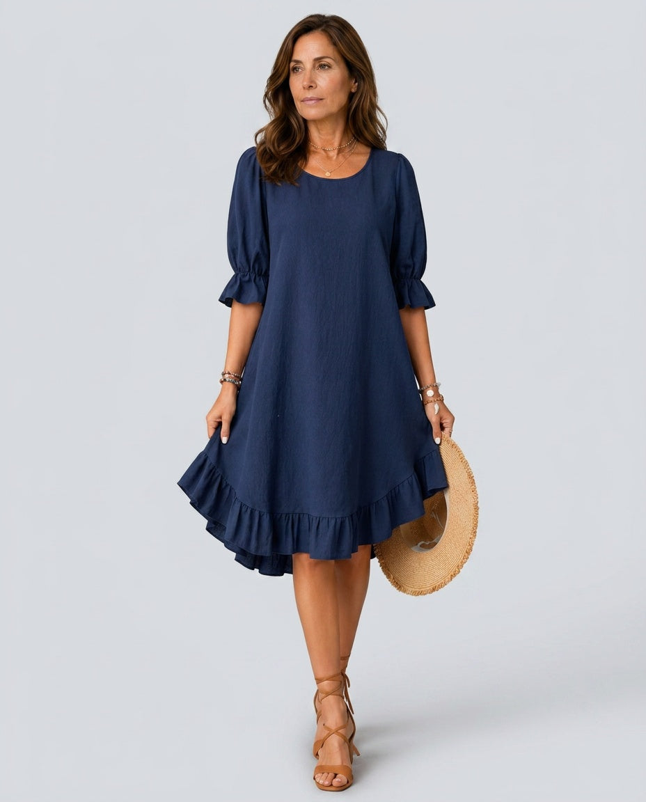 Neva | Relaxed Effortless Comfort Midi Dress
