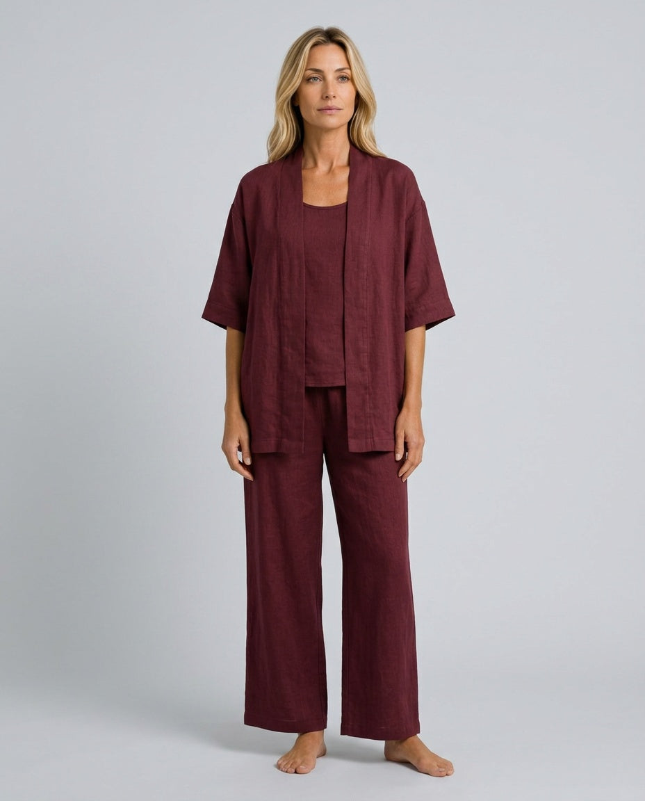 Harlow | Relaxed Linen-Blend Three-Piece Set