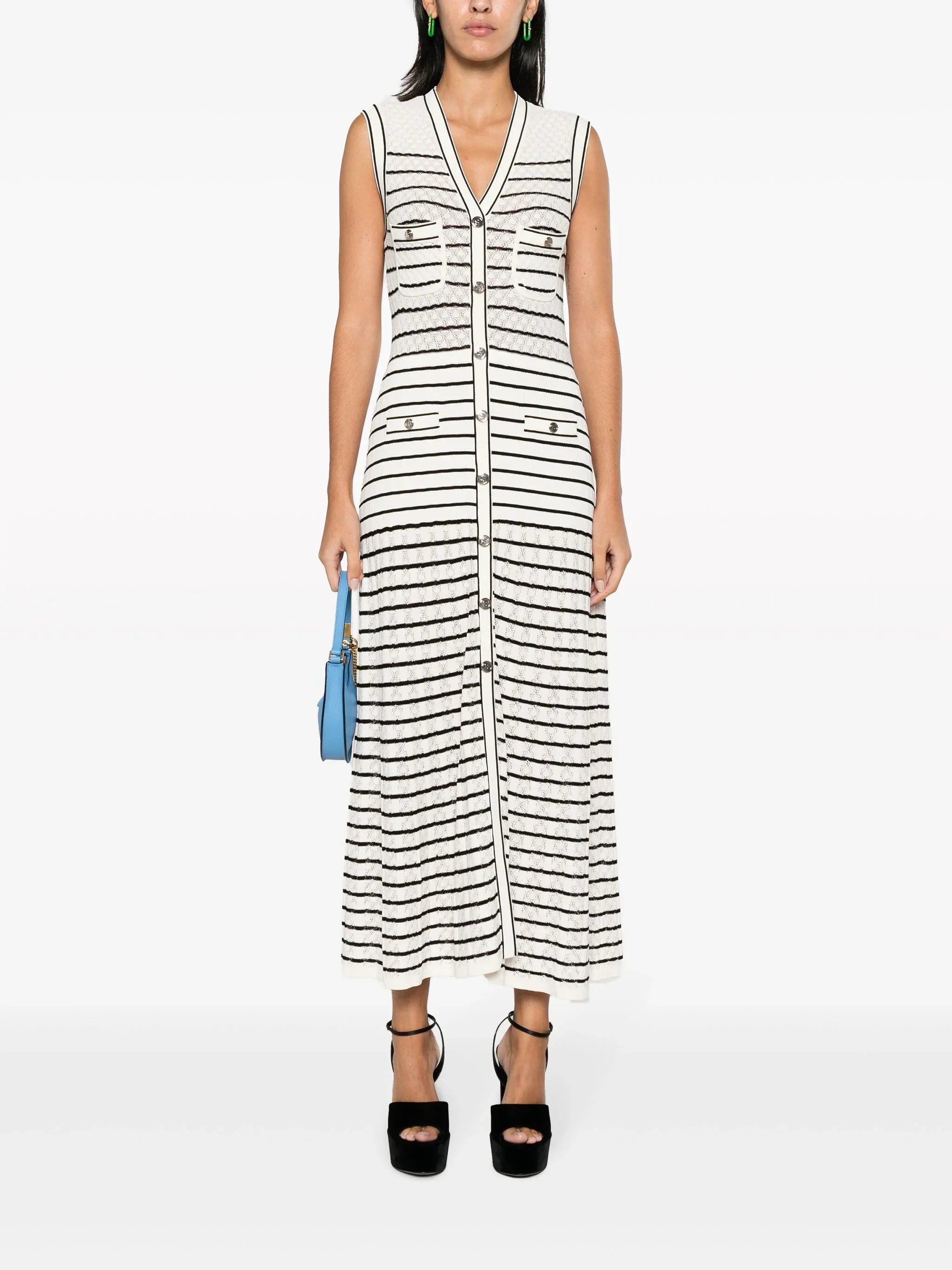 Mabel | Striped Knit Midi Dress