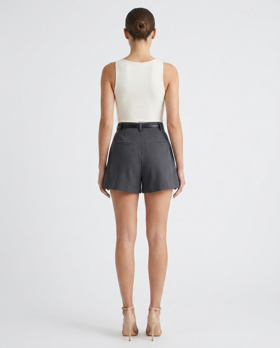 Saskia | High Waist Wide-Leg Shorts