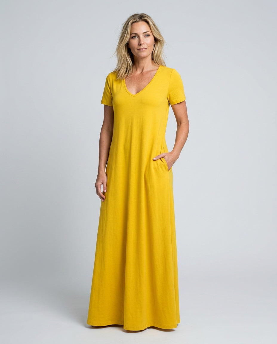 Cora | Relaxed Cotton-Blend Lounge Dress