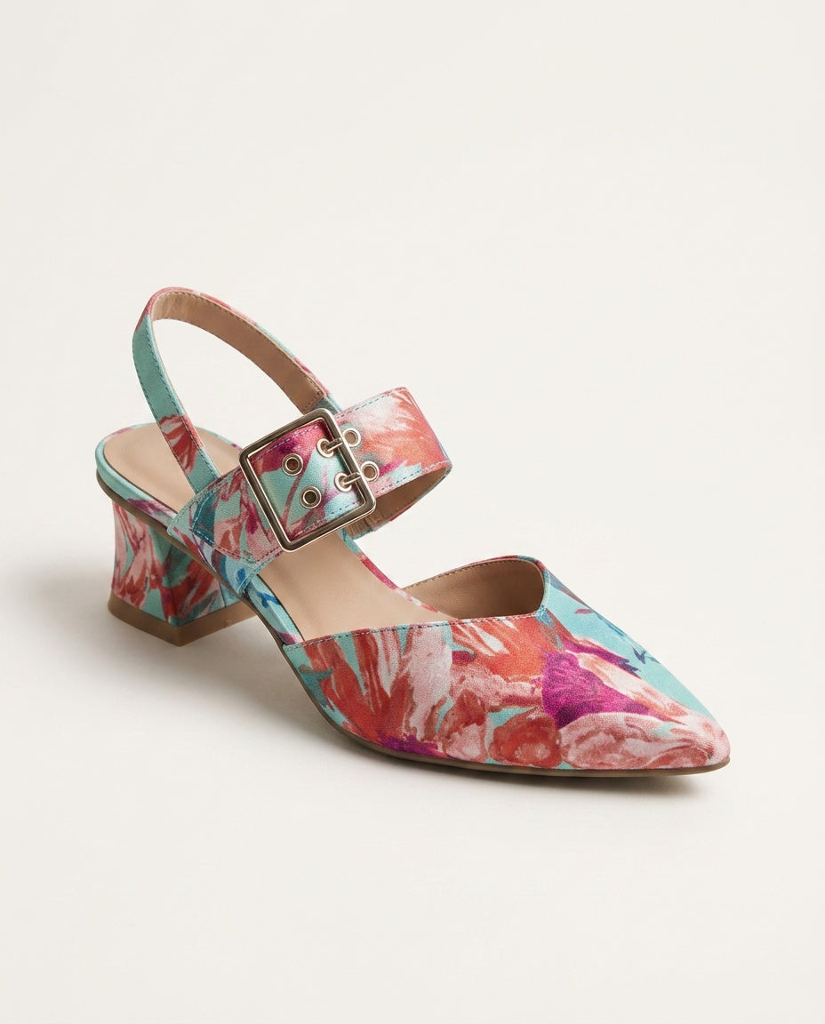 Varese | Two-Tone Slingback Heels