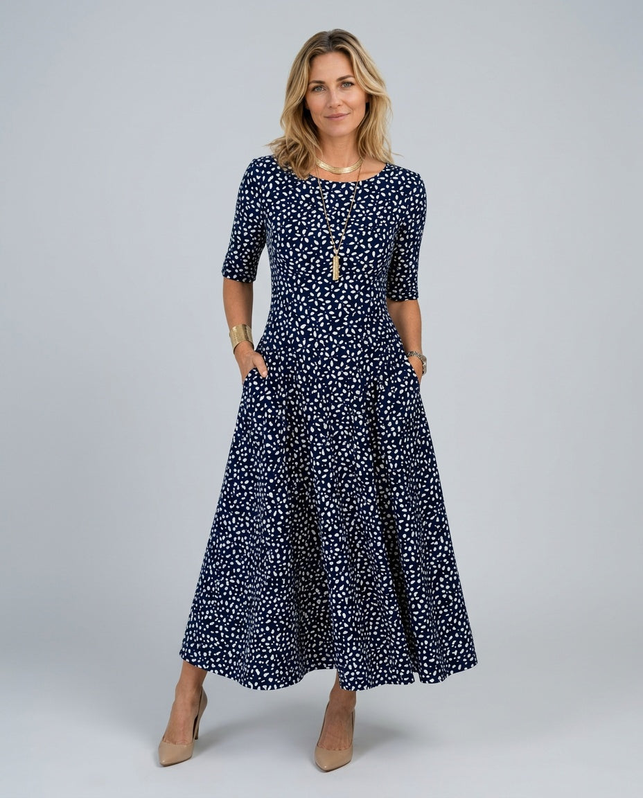 Chloe | Floral Print Pocket Maxi Dress