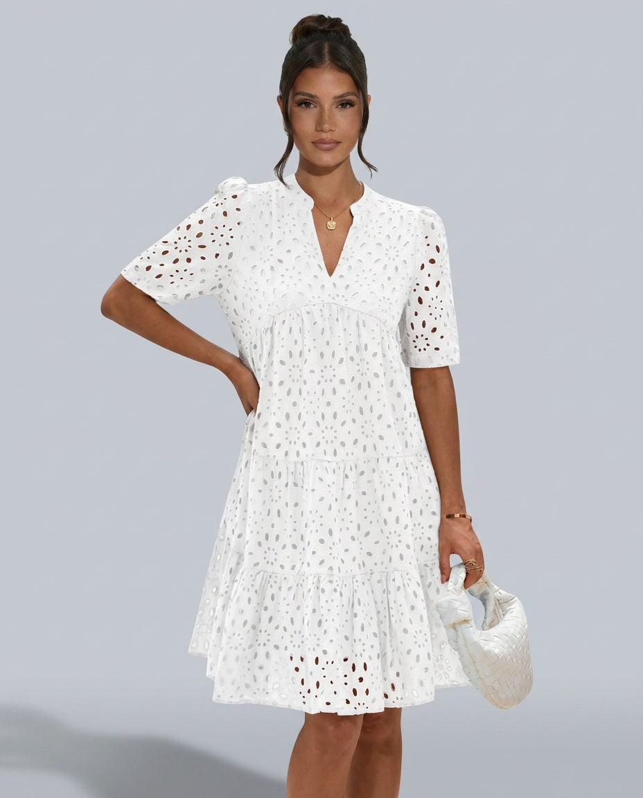 Hadley | Lace Ruffle A-Line Sundress