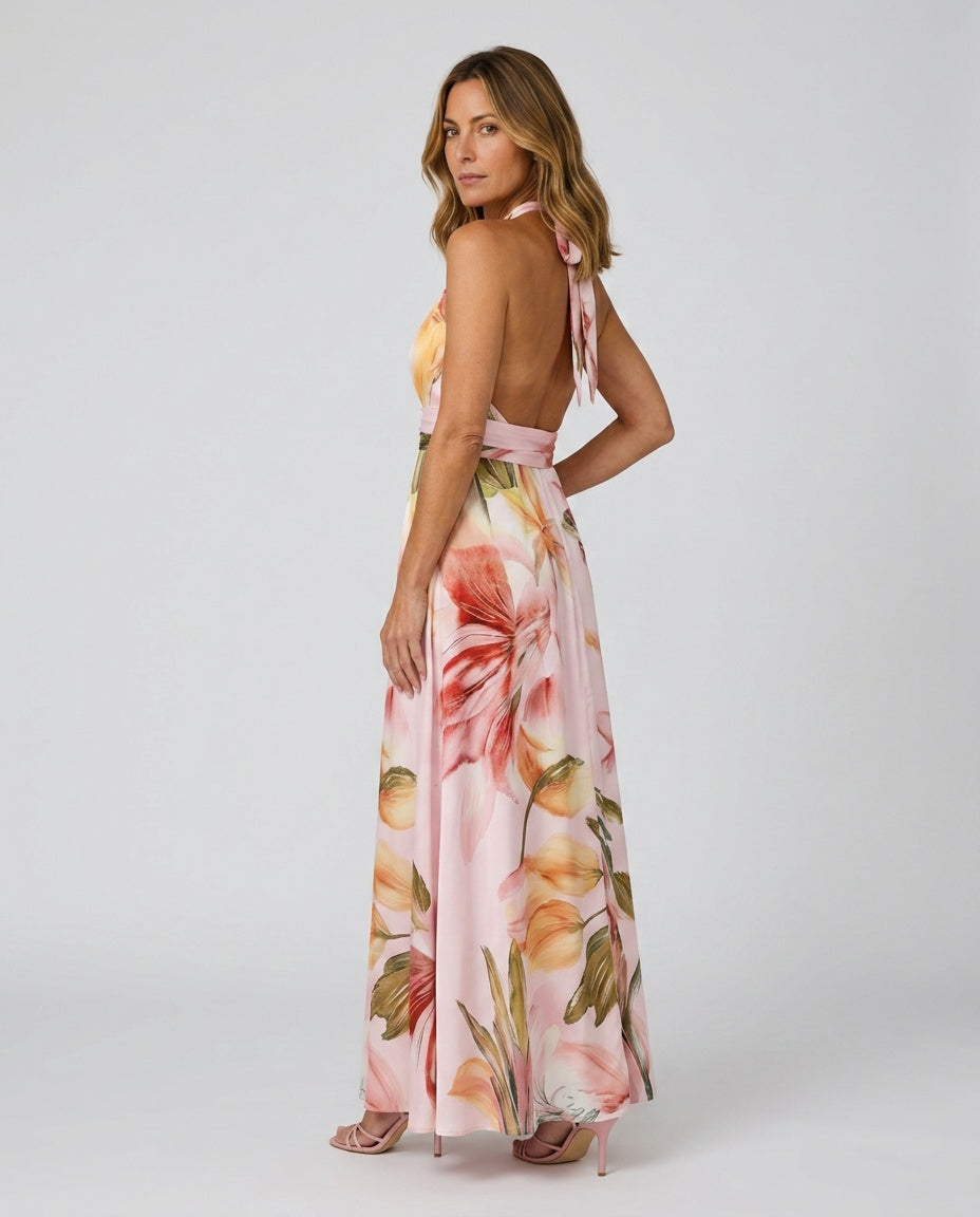Xenia | Floral Print Garden Party Maxi Dress