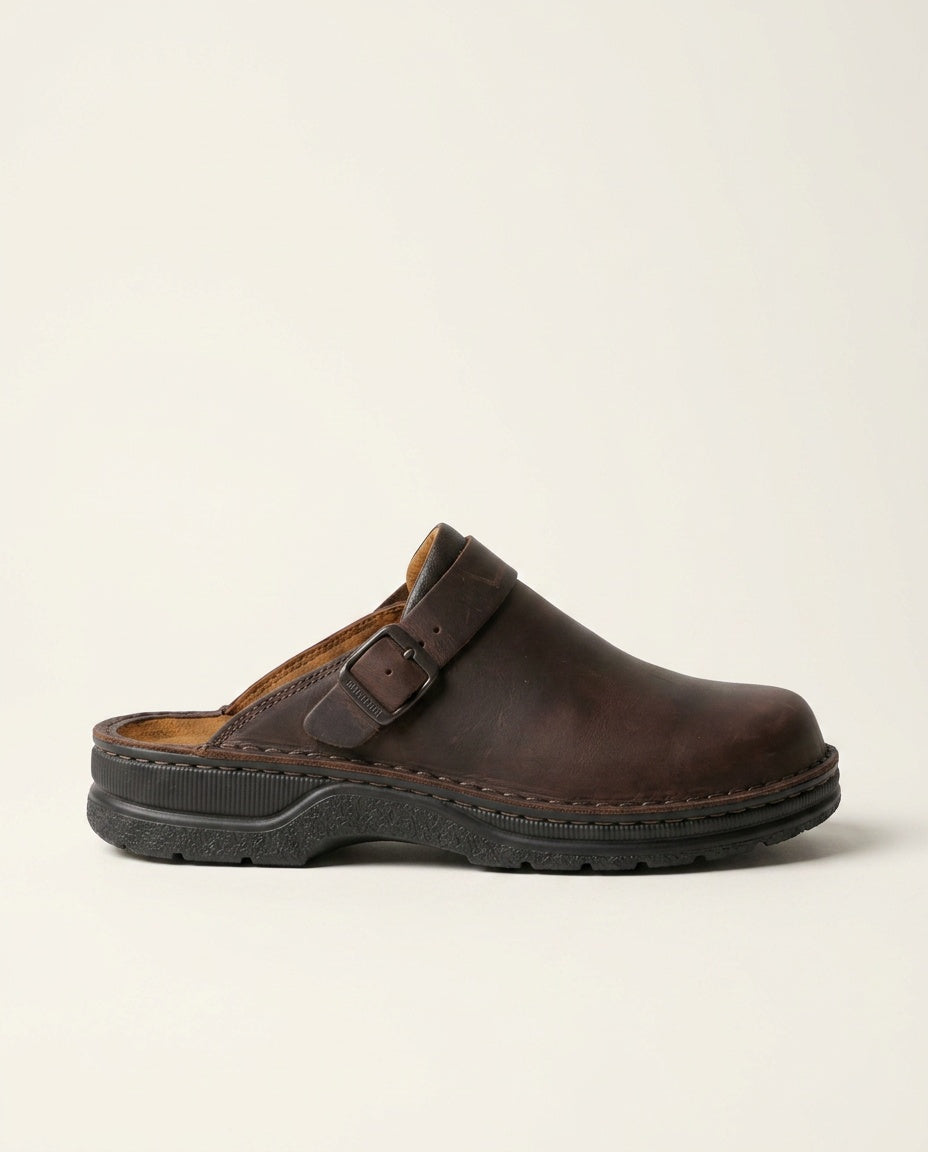 Aria | Leather-Look Slip-On Clogs