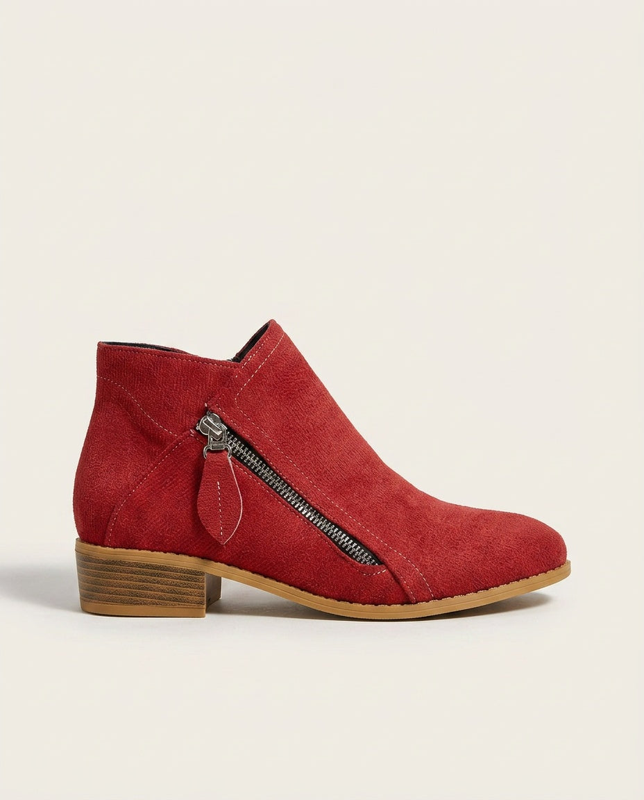 Mariana | Cushioned Footbed Zip Ankle Boots