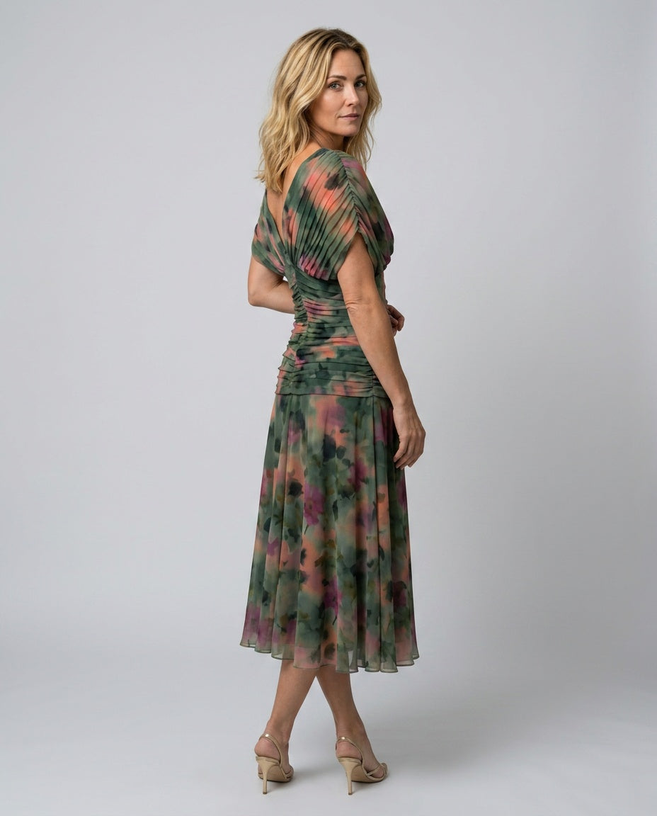 Orlene | Off-Shoulder Flowy Midi Dress