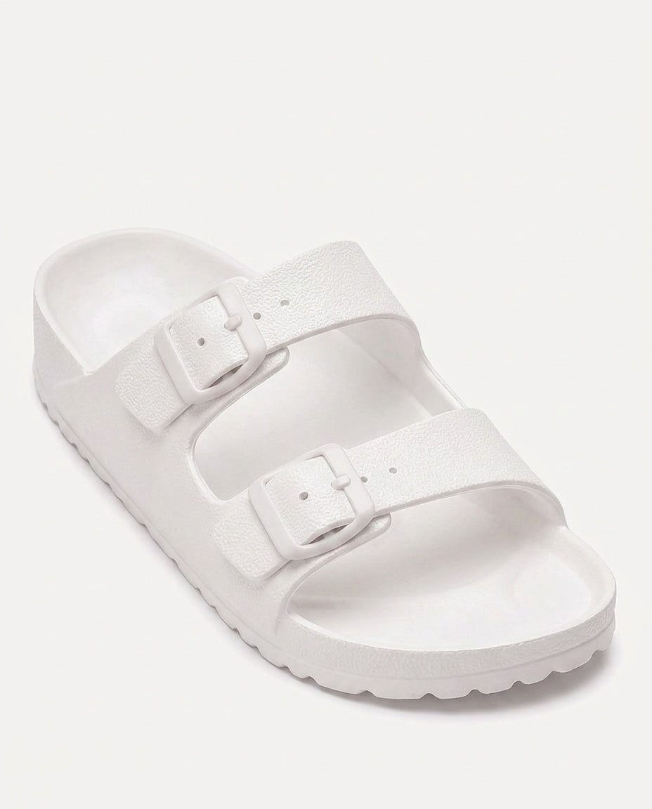 Scarlett | Double Buckle Cushioned Slides