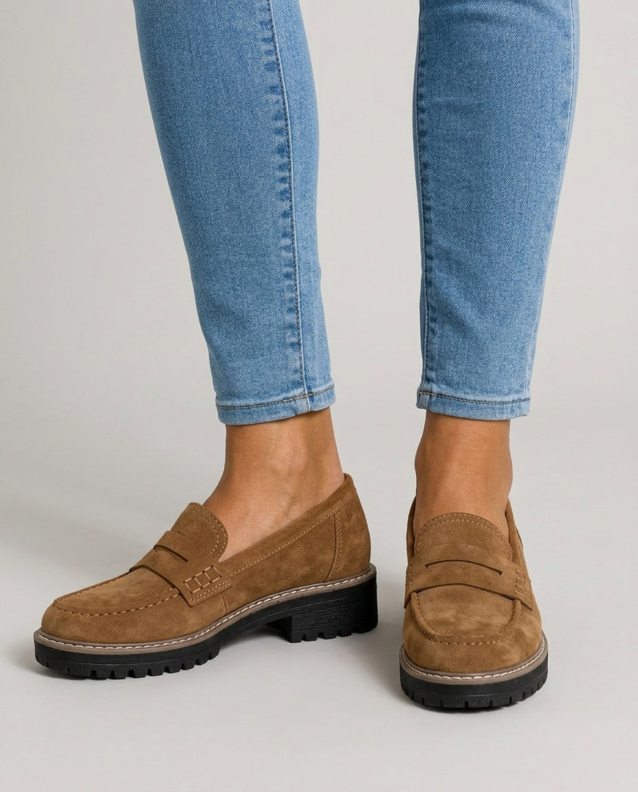 Sabine | Chunky Lug Sole Loafers